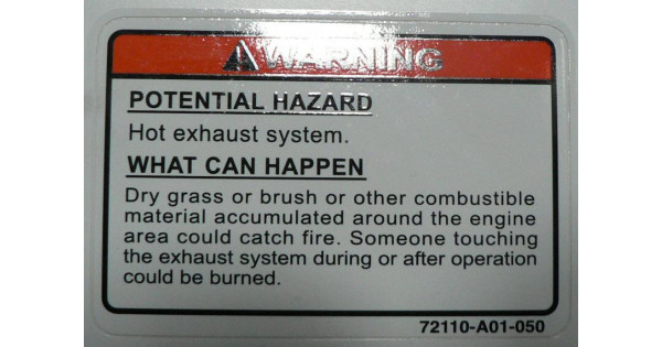 Warning Sticker, Engine Proof, 75x50 | $7.95