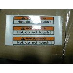 Warning Decal, Radiator, 20x90mm