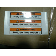 Warning Decal, Radiator, 20x90mm