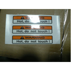 Warning Decal, Radiator, 20x90mm