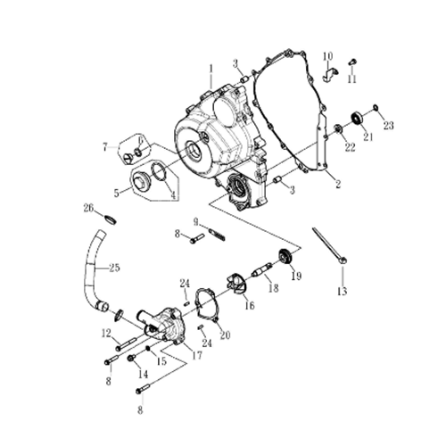 Left Crankcase | Water Pump