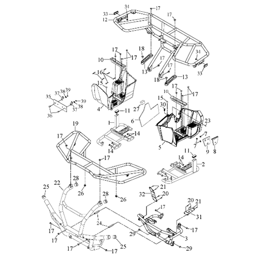 Footrest | Front Bumper | Front/Rear Rack