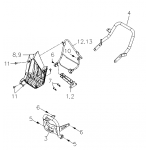 Heel Footrest, Front Bumper, Rea