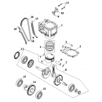 Piston, Crankshaft, Cylinder