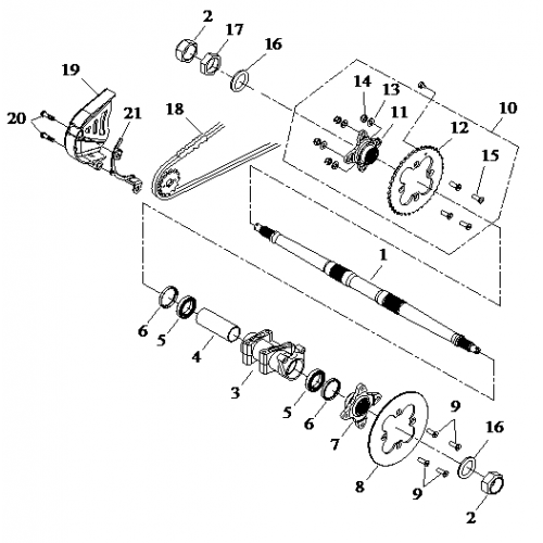 Rear Axle Ass'y