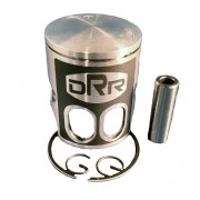 DRR 52mm Kit = 52 mm Teflon coated dual port single ring piston, 2 piston clips and piston pin OEM Printed Piston