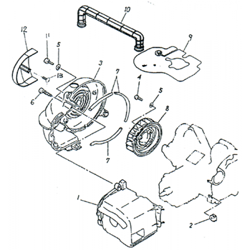 Fan, Air Shroud OEM ADLY Scooter Panther 50cc 2002 Adly (Her Che