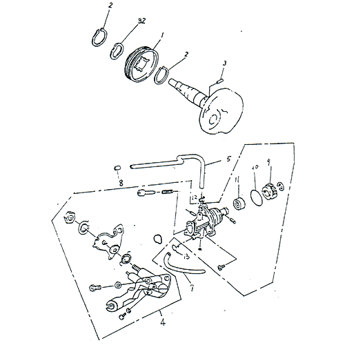 Oil Pump OEM ADLY Scooter Panther 50cc 2002 Adly (Her Chee)