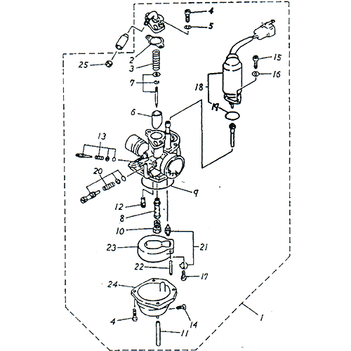 Carburetor OEM ADLY Scooter Panther 50cc 2002 Adly (Her Chee)