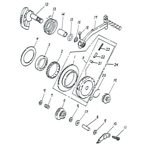 Starter OEM ADLY (Her Chee) SuperSonic Scooter 50cc II 2002 (135