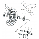 Rear Wheel (13IN SPCC Rim)