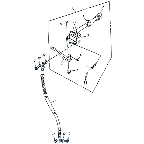 Front Master Cylinder (SPCC Rim) OEM ADLY (Her Chee) SuperSonic 