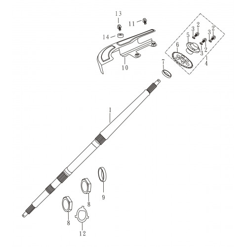 Rear Wheel Axle