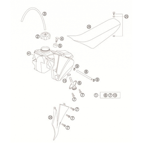 Fuel Tank & Seat