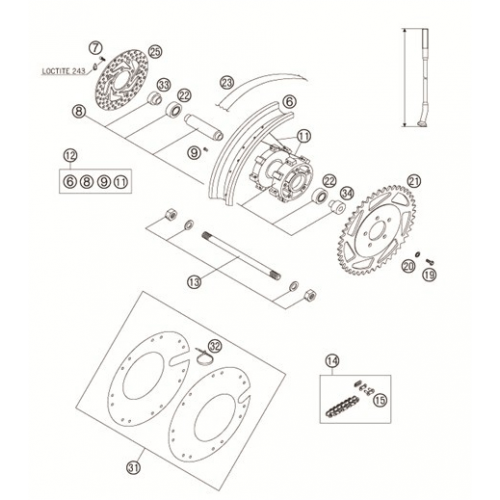 Rear Wheel & Disc