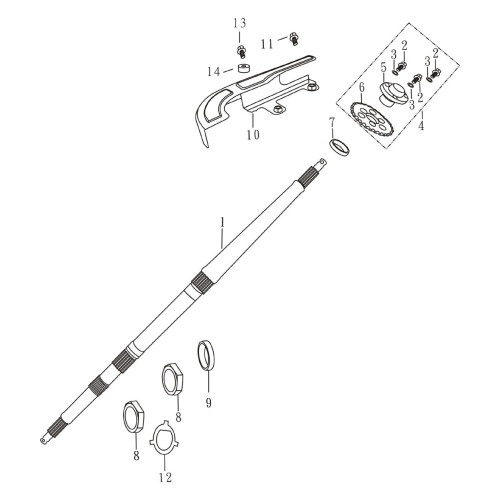 Rear Wheel Axle