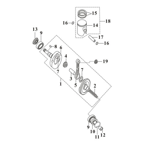 Piston Crankshaft Piston Crankshaft