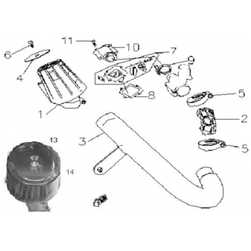 Air Cleaner, Reed Valve