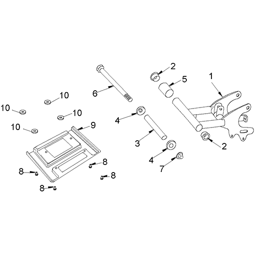 Swing arm Footrest