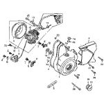 L Crankcase Cover, Generator