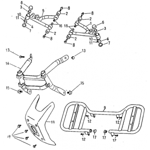 Arm, Floor Panel, Bumper