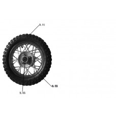 FRONT RIM AND HUB